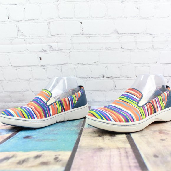 DANSKO Woven Stripe Flat Loafer Sneakers 7 / 37 - Picture 2 of 9